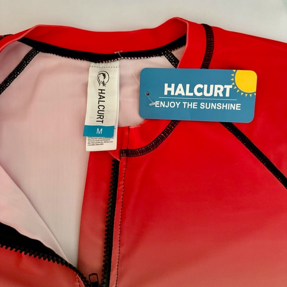 HALCURT Rash Guard Swim Top Medium Multi Color - Picture 4 of 15